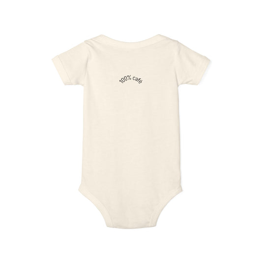 100% Cute Infant Onesie — Minimal Baby Bodysuit with Tiny Front Graphic