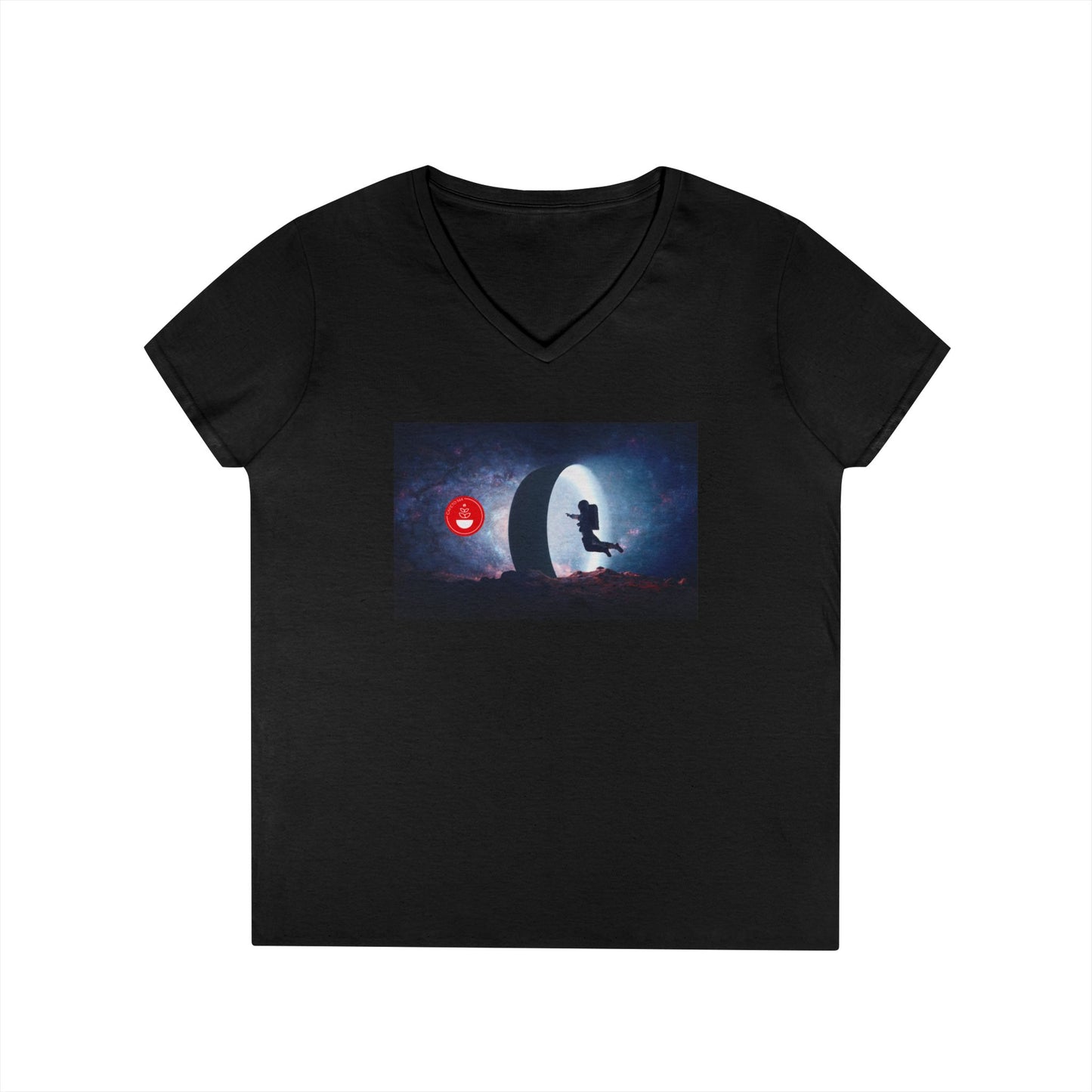 Cosmic Discovery V-Neck T-Shirt for Dreamers