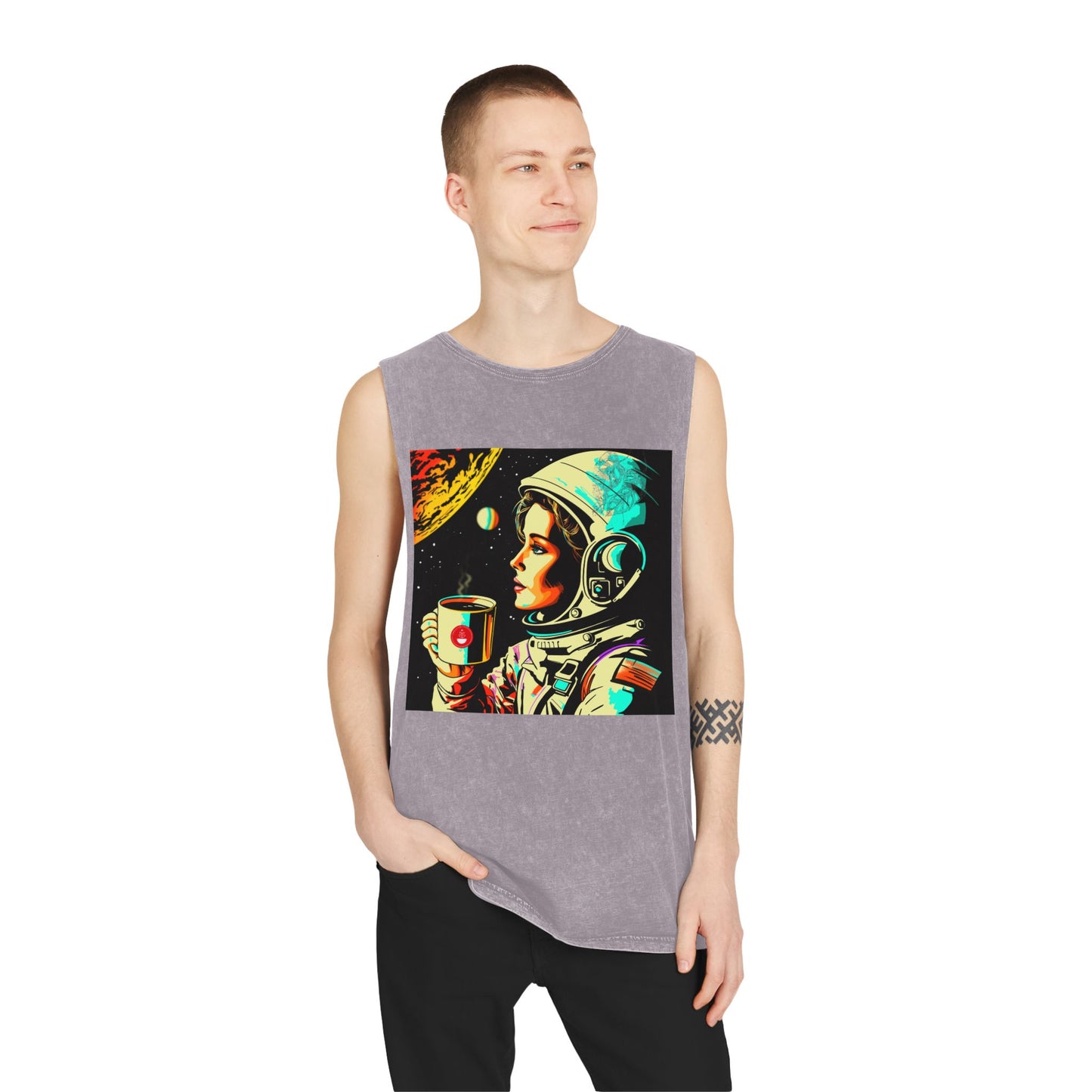 Unisex Stonewash Tank Top