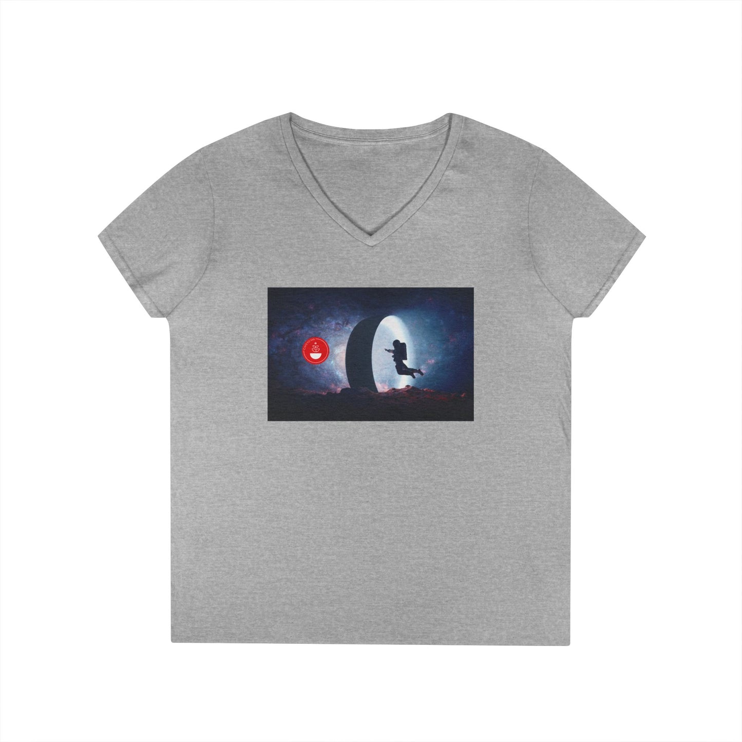 Cosmic Discovery V-Neck T-Shirt for Dreamers