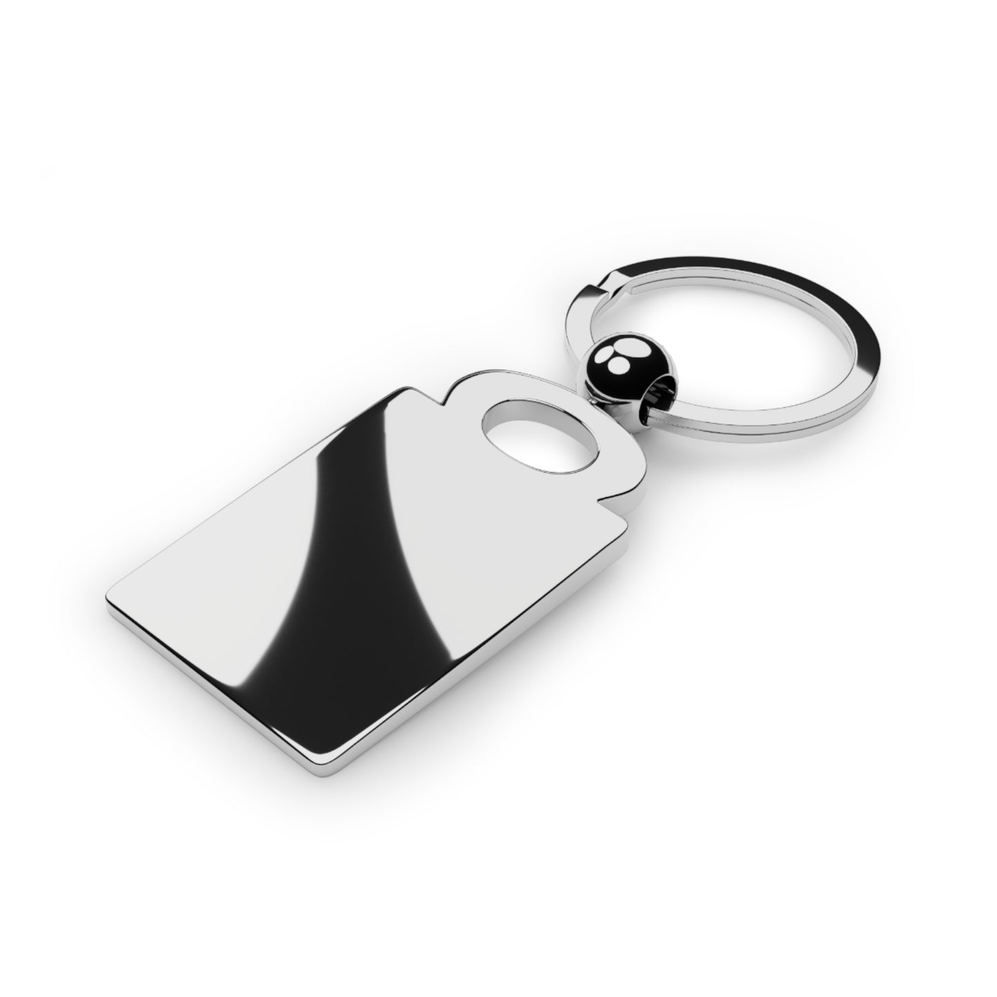 Personalized Rectangle Photo Keyring — Custom Picture Metal Keychain