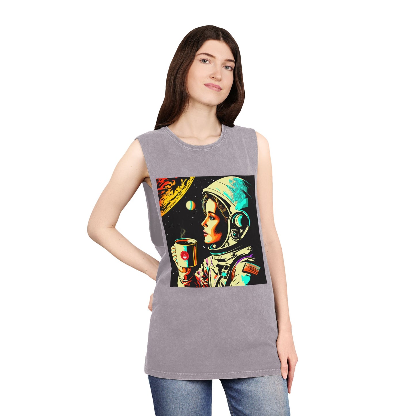 Unisex Stonewash Tank Top