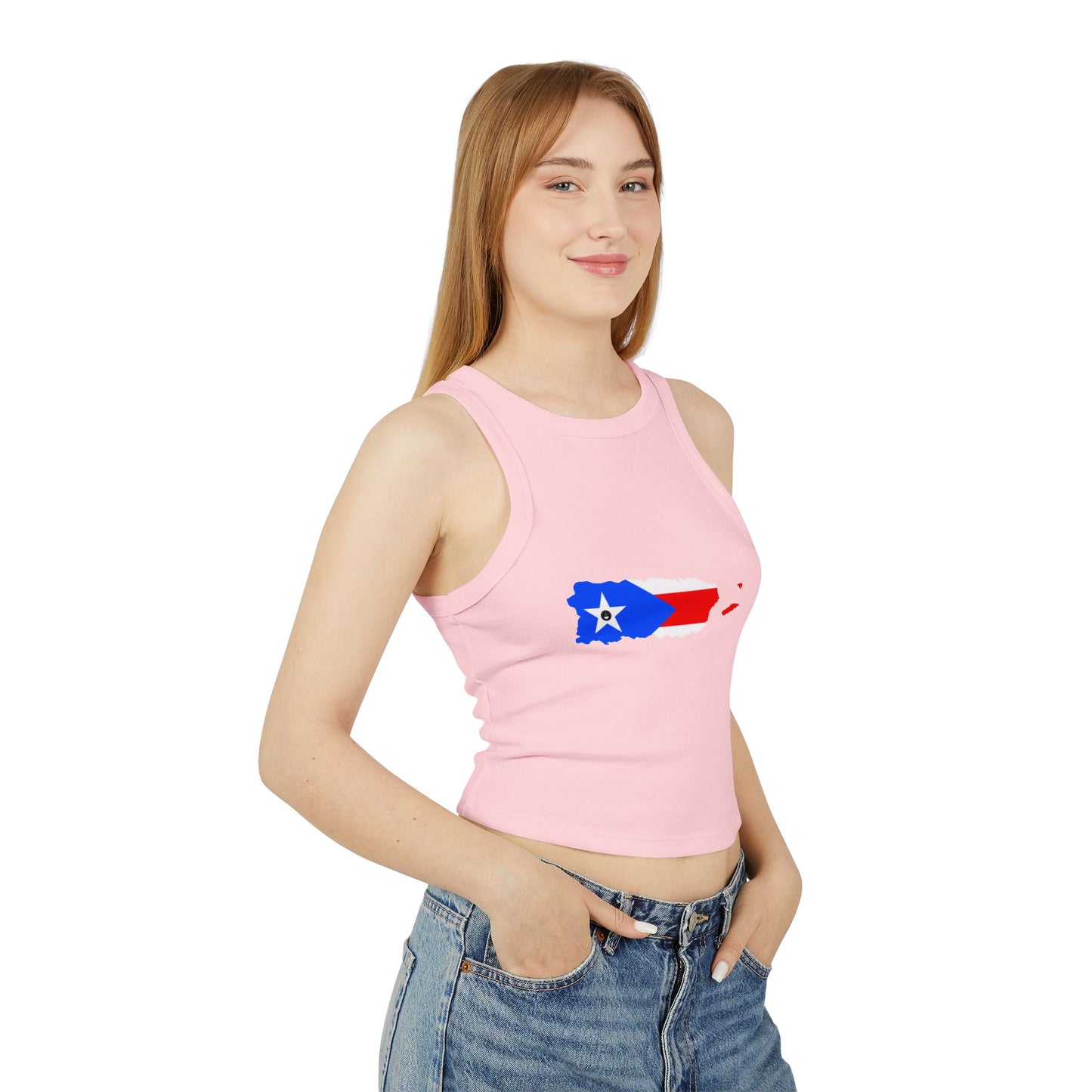Women's Micro Rib Racer Tank Top