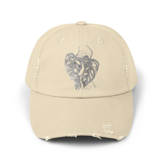 Unisex Distressed Cap with Heart Design - Perfect for Casual Outings and Gifts