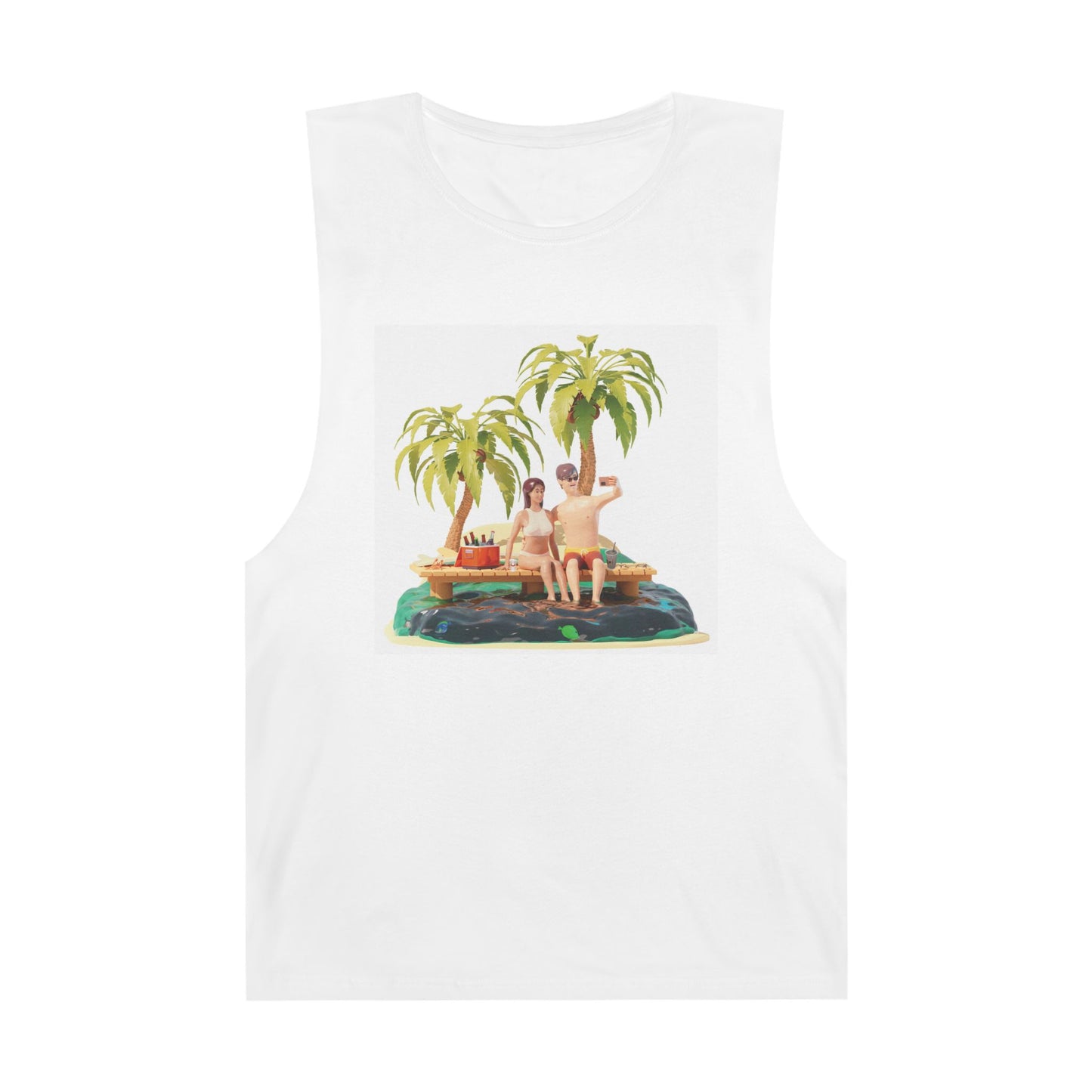 Unisex Tropical Paradise Tank Top - Perfect for Summer Adventures