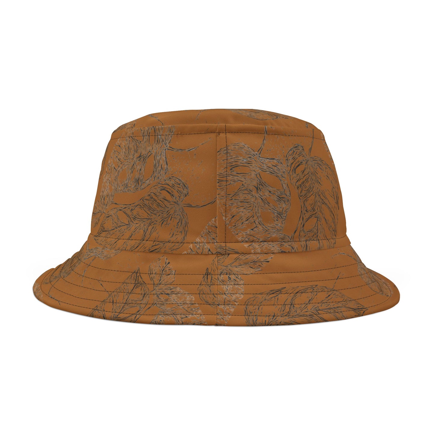 Boho Leaf Bucket Hat - Stylish Sun Protection for Nature Lovers