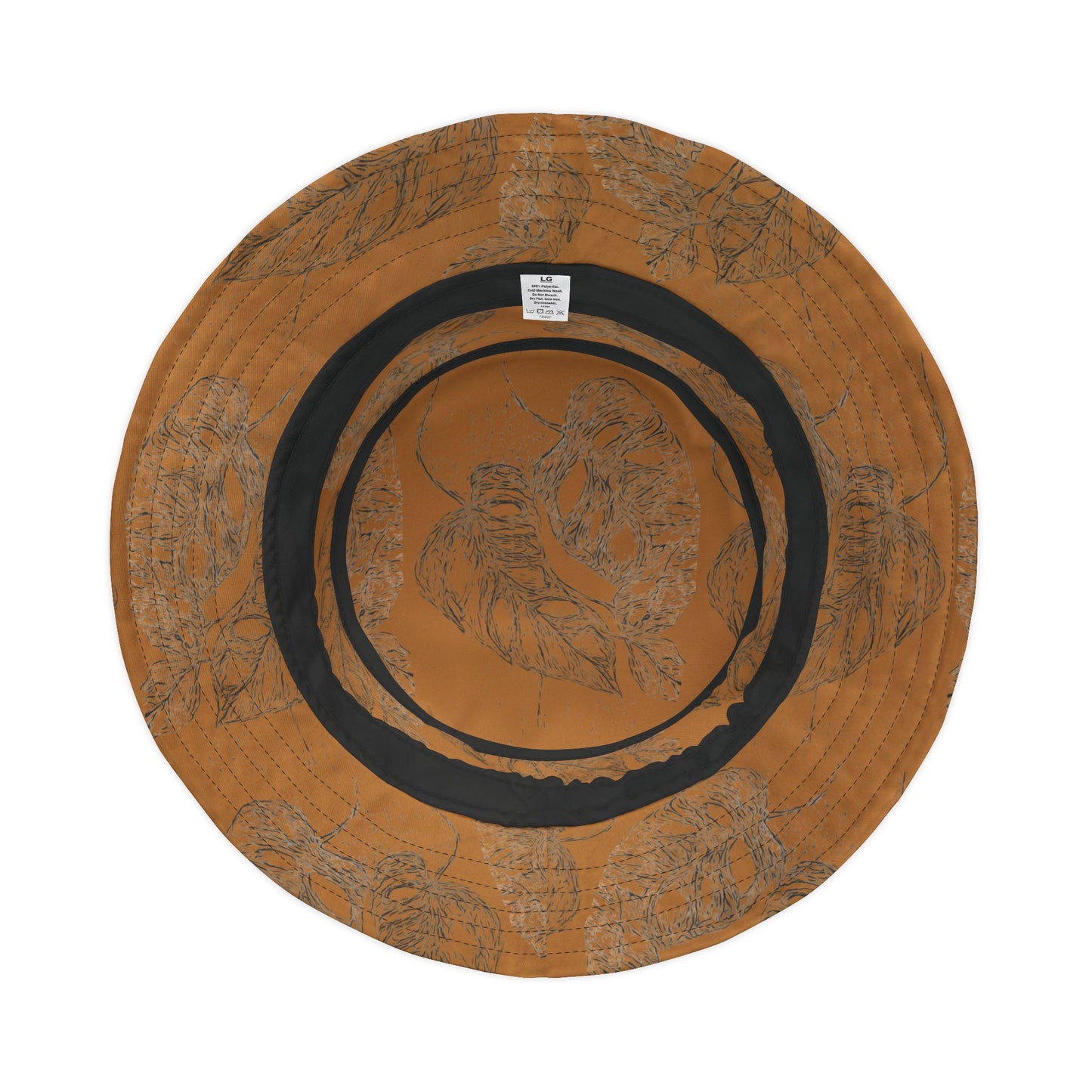 Boho Leaf Bucket Hat - Stylish Sun Protection for Nature Lovers