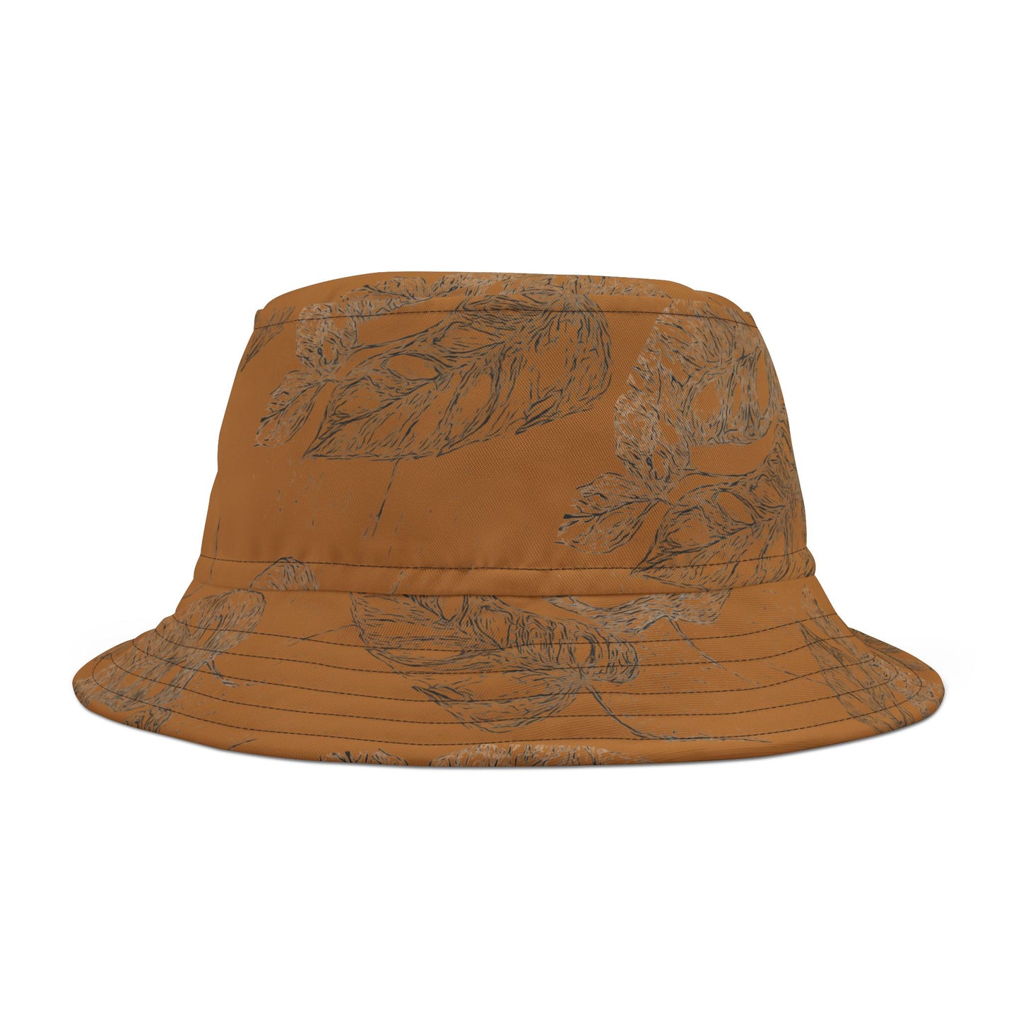 Boho Leaf Bucket Hat - Stylish Sun Protection for Nature Lovers