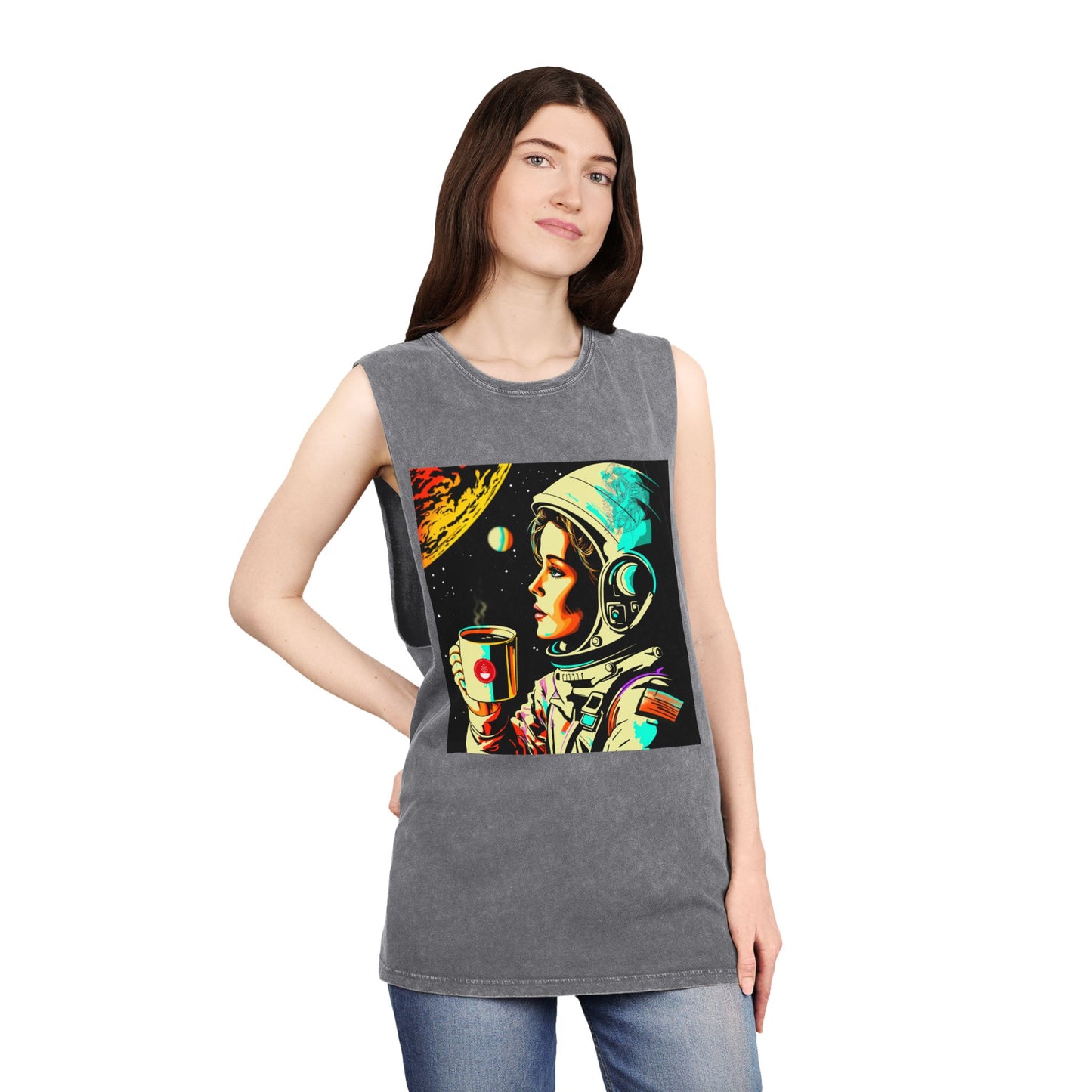 Unisex Stonewash Tank Top