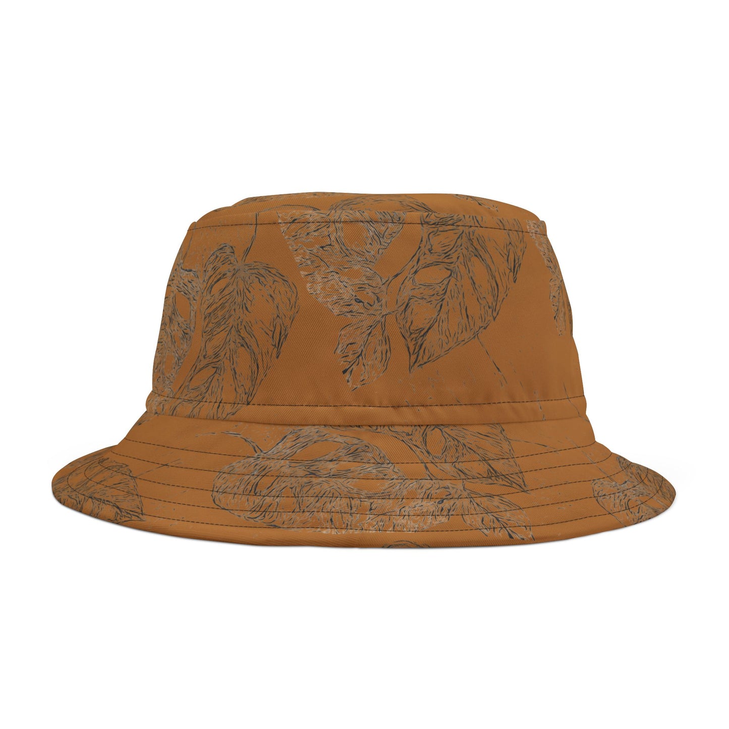 Boho Leaf Bucket Hat - Stylish Sun Protection for Nature Lovers